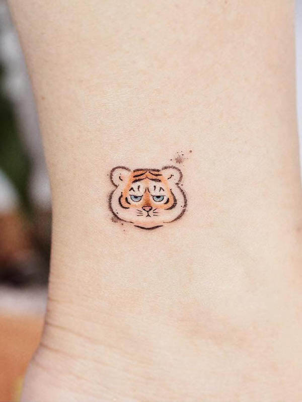 Tatuaggio carino della caviglia di @minie._.chan