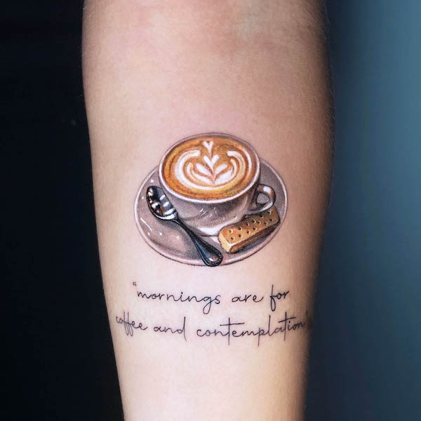 Tatuaggio Realismo al caffè di @tattsha_