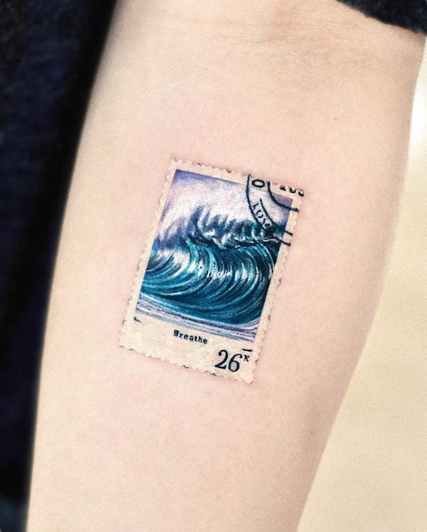 Tatuaggio crescita onde di @tattooist_mul