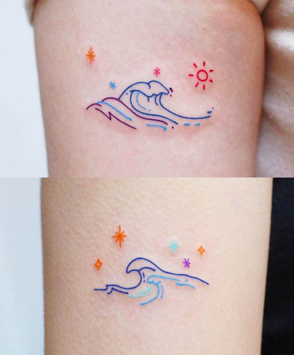 Bellissimi tatuaggi di sorella di @soy_tattoo