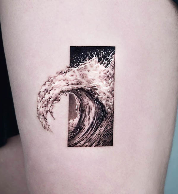 Tatuaggio Realism wave di @orot_tattoo