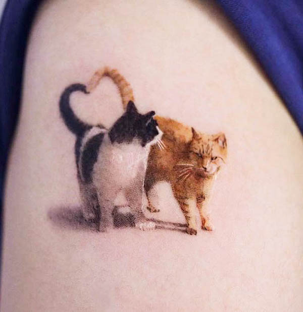 Gatti innamorati di @zeexi_ink
