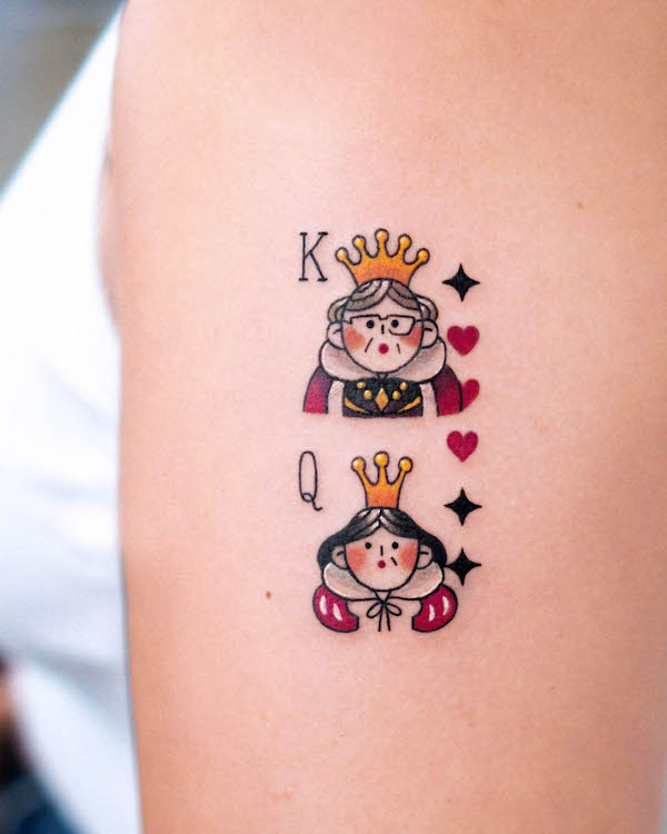 Tatuaggio di mamma e papà di @eden_tattoo_