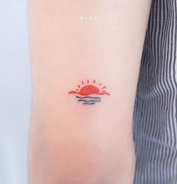 Tatuaggio Sunrise di @mood_bkk