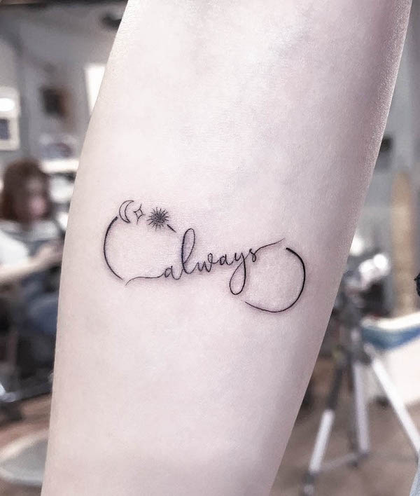 Tatuaggio sempre infinito di @rui_tattoois