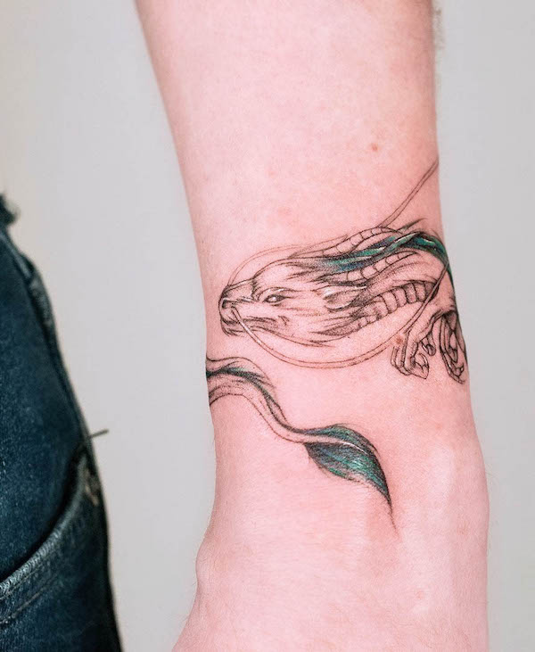 Bracciale del drago di @olka_tattoo