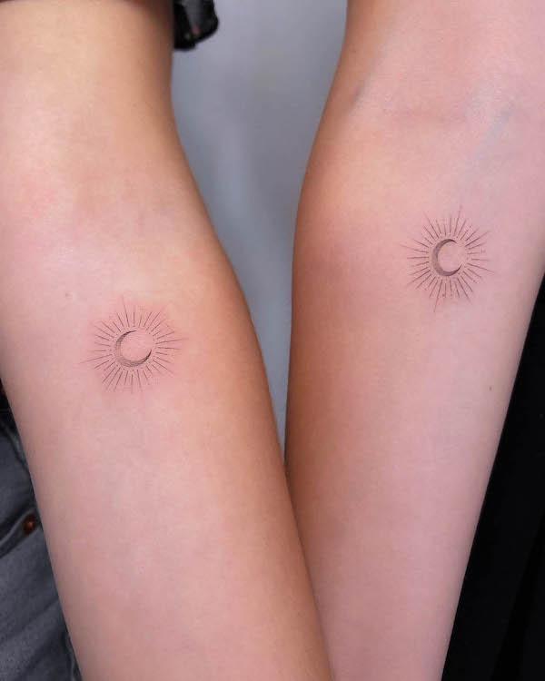 Tatuaggi di sorelle minori di @emilyjtattoos