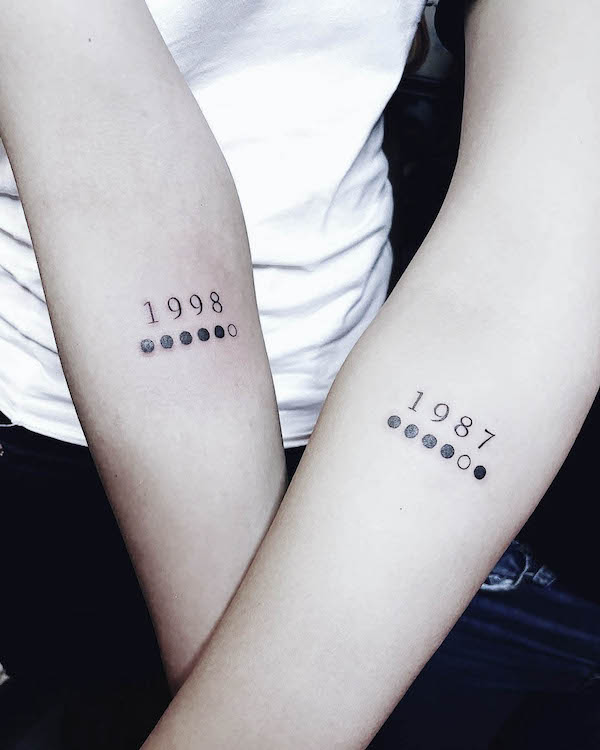 Bellissimi tatuaggi di sorella di @melanietuliao