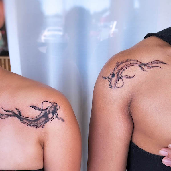 Bellissimi tatuaggi di sorella di @neat_tattoo