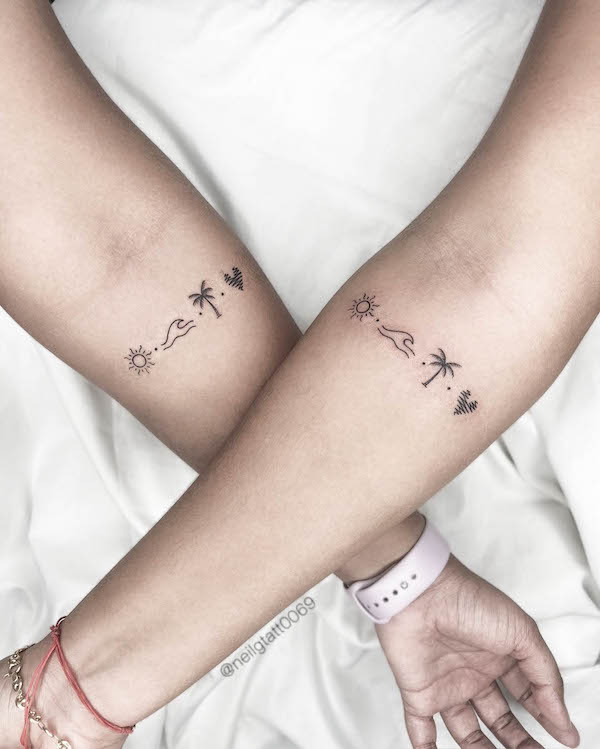 Bellissimi tatuaggi di sorella di @neilgtatt0069