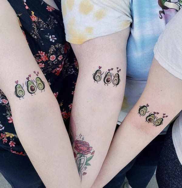 Tatuaggi di sorelle creative di @kattiemc92