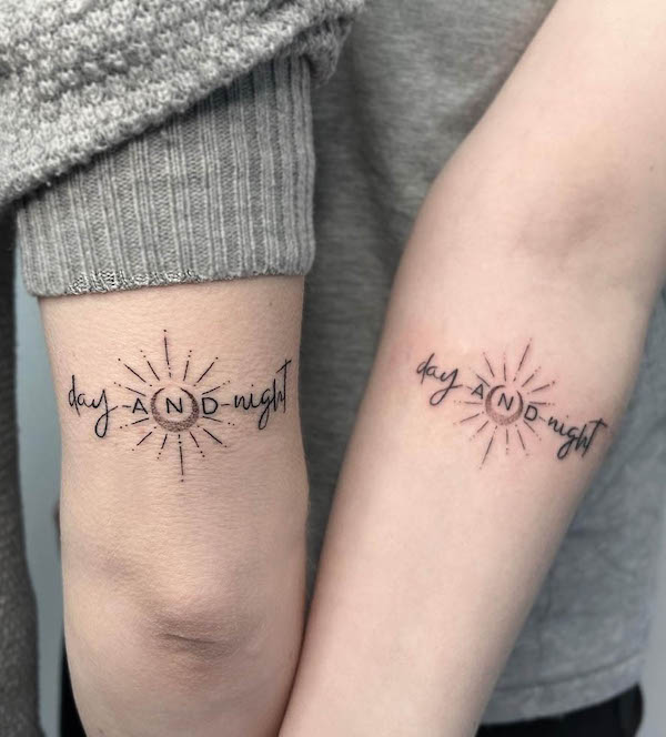 Giorno e notte di @michaelafoordentattoo