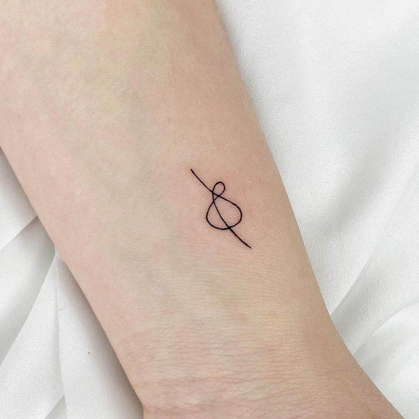 Tatuaggio con nodo di @_tattoo_gj