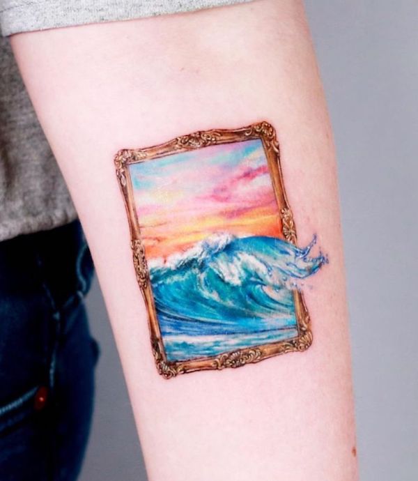Oceano fuori dall'inquadratura di @guseul_tattoo