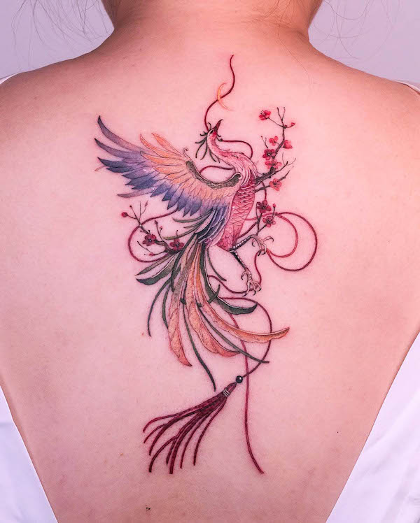 Tatuaggio Phoenix di @tattooist_sion
