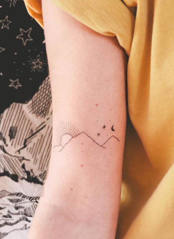 Tatuaggio Sunrise di @vasia
