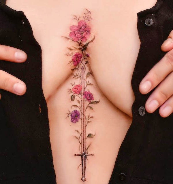 Spada e fiori di @yerae_tt