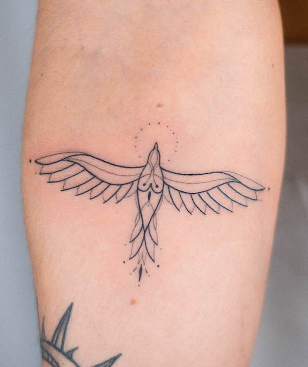 Semplice simbolo di fenice di @botanink_ko