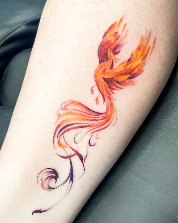 Fenice di fuoco di @keirareneetattoos