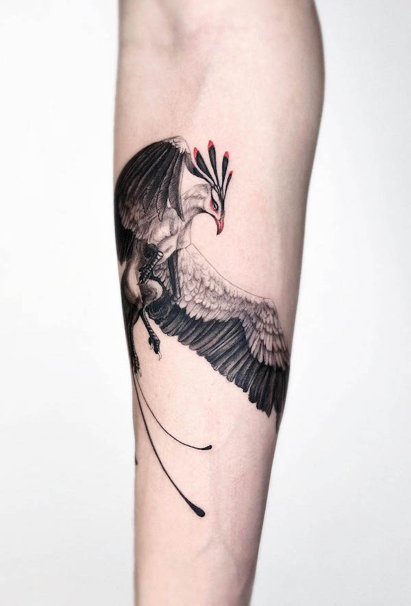 Tatuaggio Oriental phoenix di @maya_gat