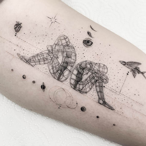 Il tatuaggio di Alexander Milov di @alianilercel