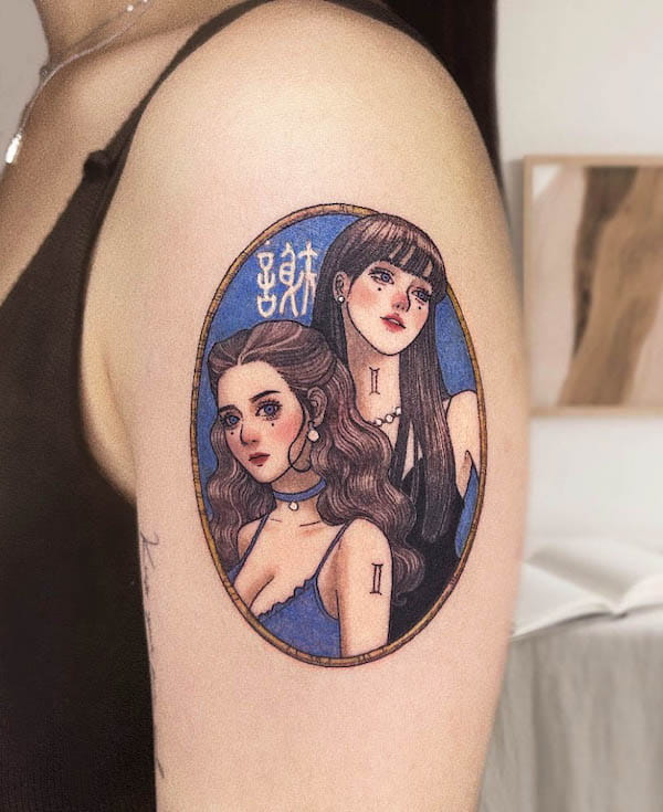 Il tatuaggio dei Gemelli di @huamary