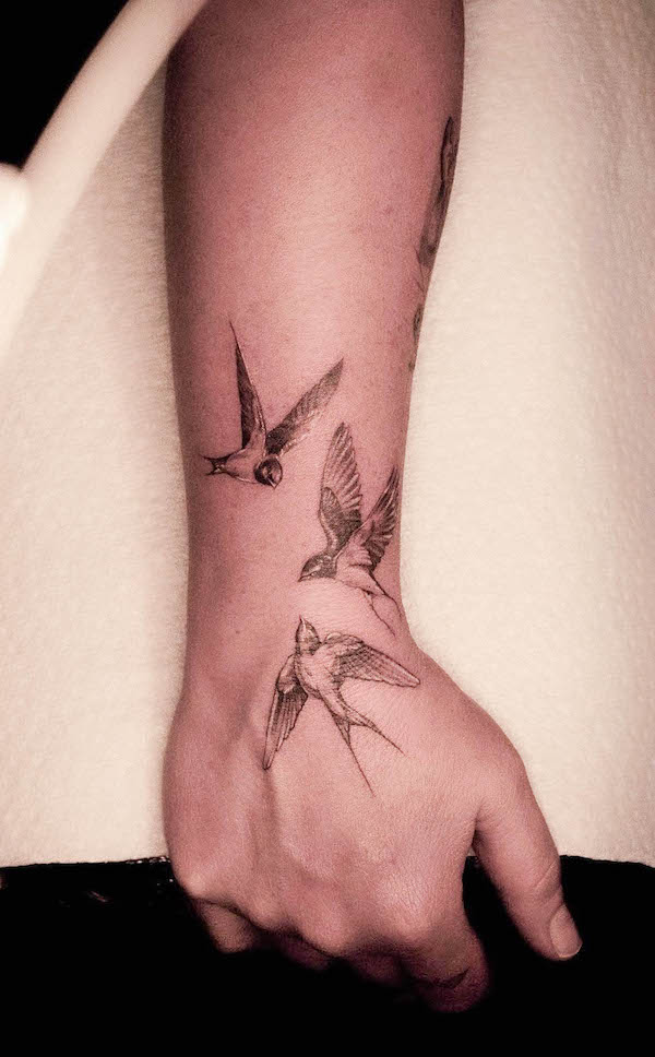 Tatuaggio Birds di @mauro________