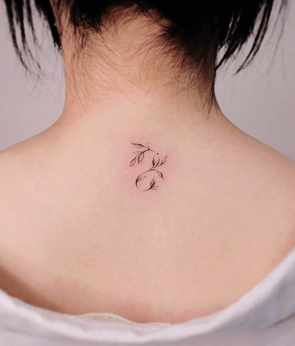 Tatuaggio del segno zodiacale del Leone da @kissa.tattoo