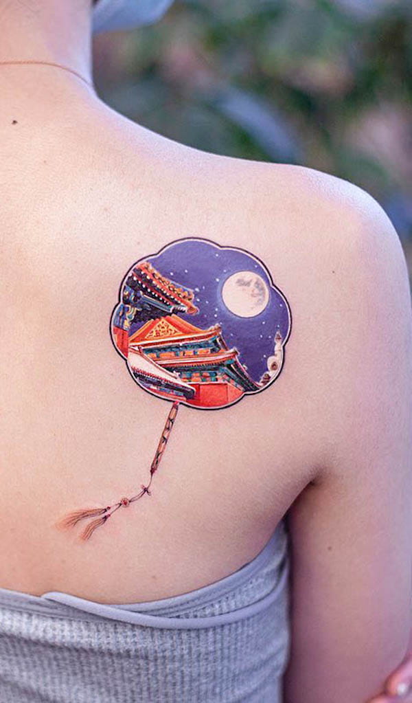 Il tatuaggio del fan della Città Proibita di @newtattoo_franky