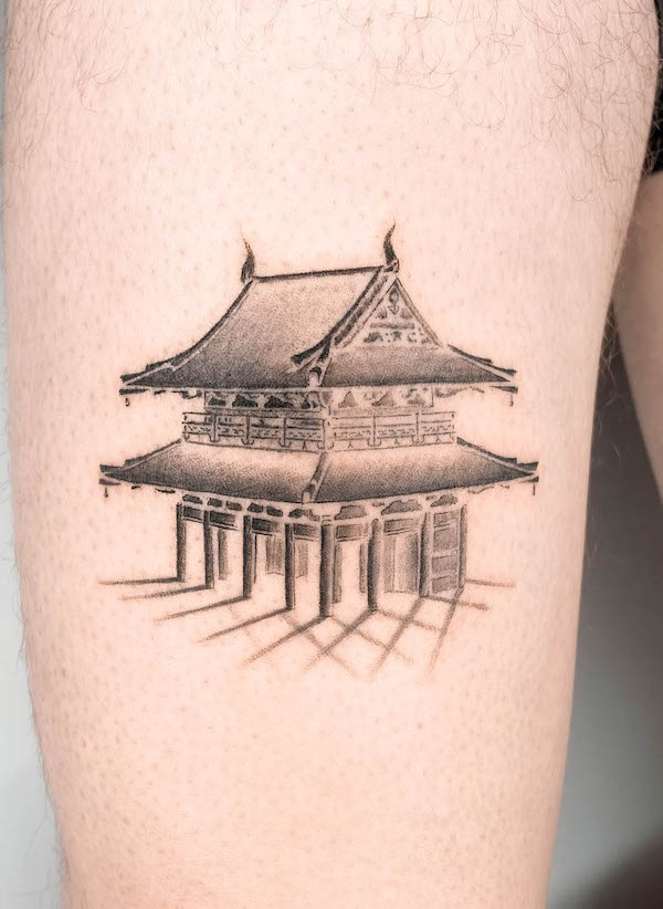 Tempio giapponese di @lemontreeink