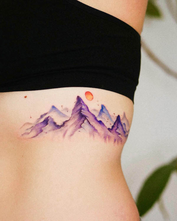 Paesaggio montano colorato di @veroni.ink