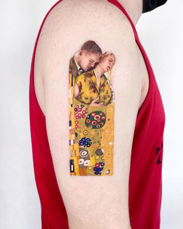 Gustave Klimt e Shutter Land tatuaggio di @lafragile_