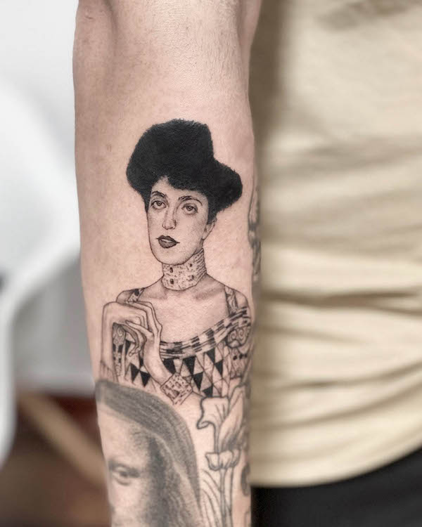 Ritratto di Adele Bloch Bauer tatuaggio di @andreabarreda
