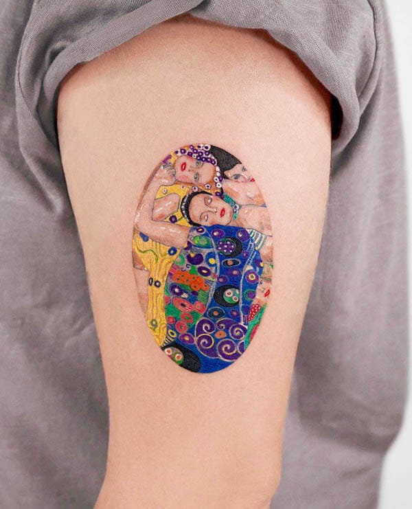 Il tatuaggio della manica delle vergini di @caotida