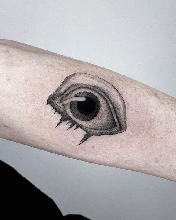 Il tatuaggio The Eye Salvador Dali di @bocha.ttt