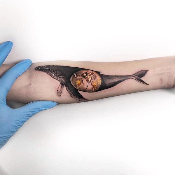 Bambino Geopolitico che assiste alla nascita dell'Uomo Nuovo di @mf__tattoos