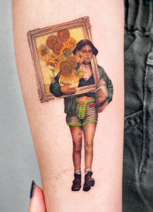 Tatuaggio Léon e Vincent Van Gogh di @lafragile_