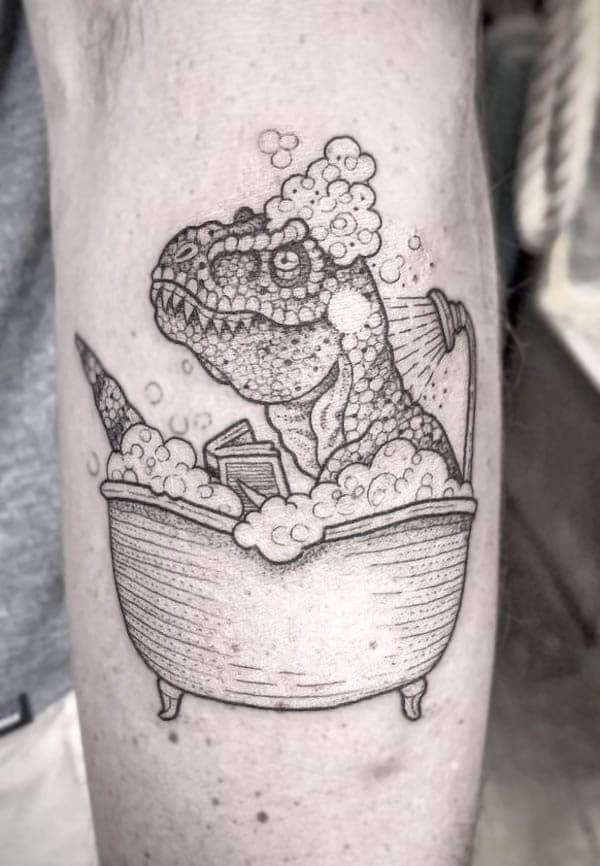 T-rex da bagno di @suflanda