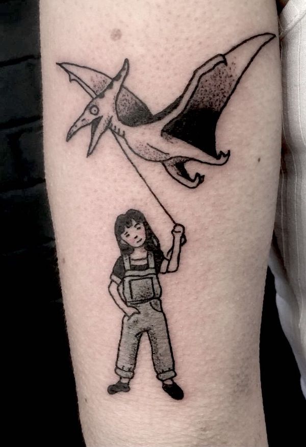 L'addestratore di dinosauri di @matttrusz.tattoo