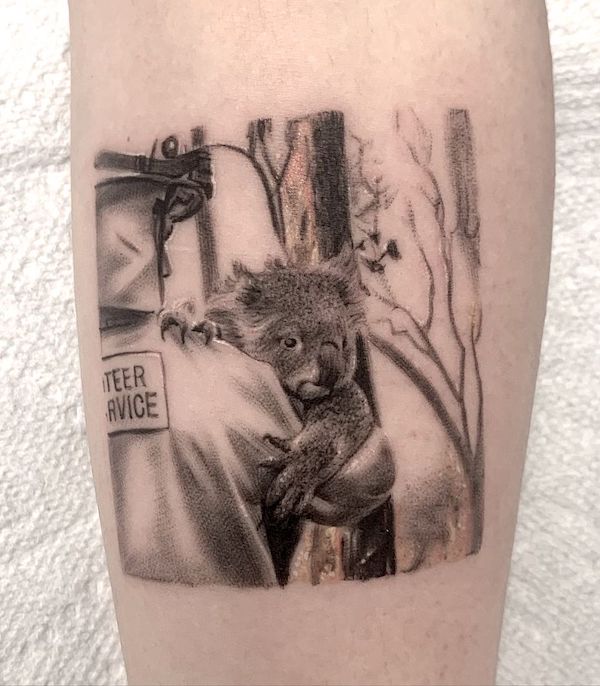 Salvando il Koala di @mohanstattooinn