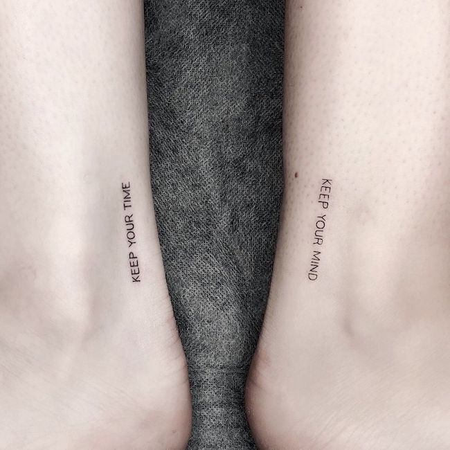 Mantieni la tua mente, mantieni il tuo tempo di @honeybeetattoo_airu
