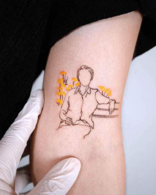 Tatuaggio di nonna di @pauline.tattoowork