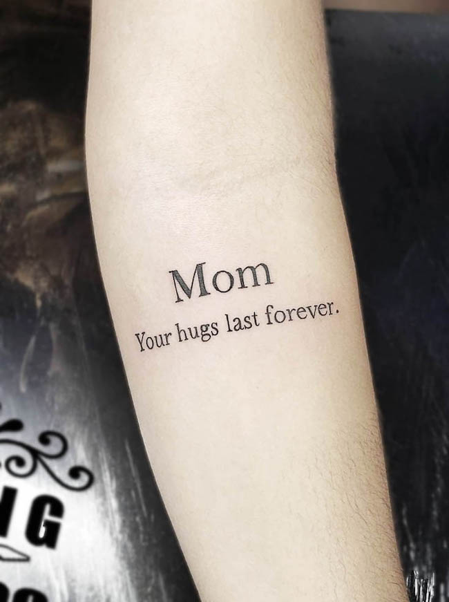 Il tatuaggio della mamma