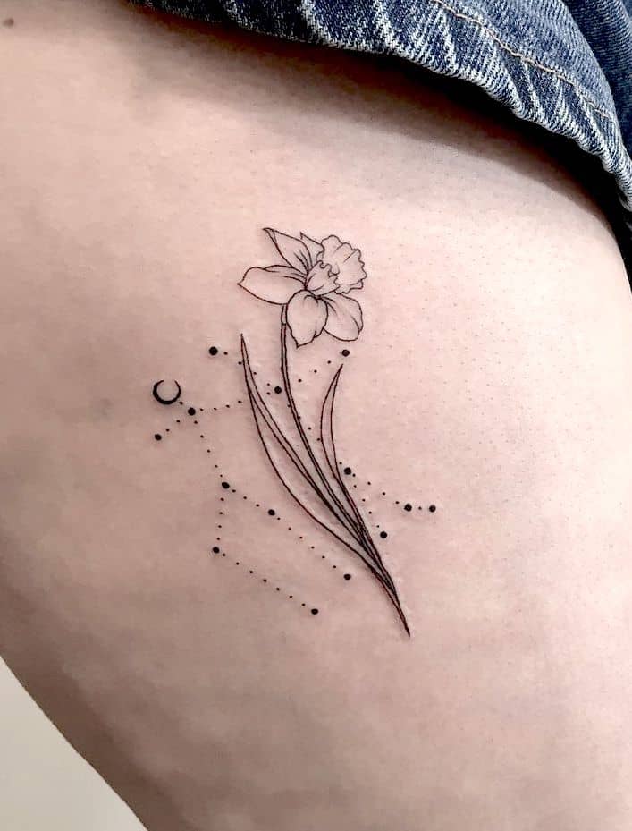 Tatuaggio Gemelli e narcisi di @ladyhans