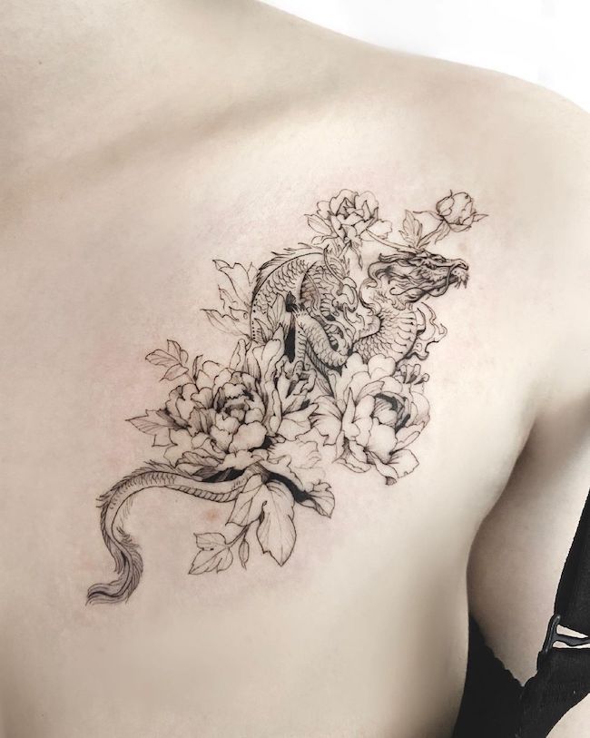 Drago in fiori di @masa__isola