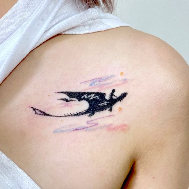Tatuaggio Dragon Trainer di @scarlettpokes