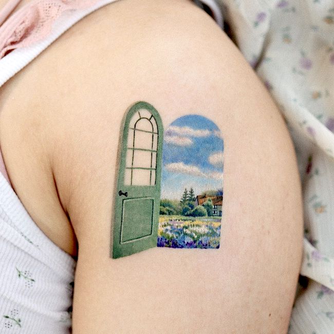 Porta del nuovo mondo di @saegeemtattoo