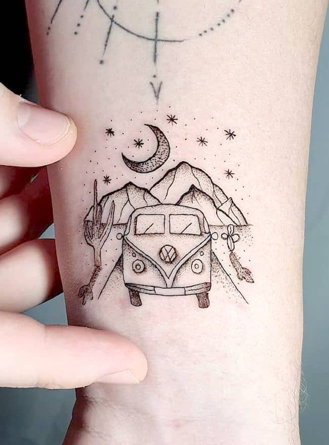 Tatuaggio Road trip di @marujostudio