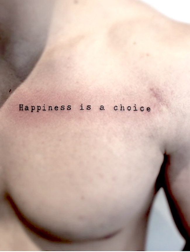 Tatuaggio con citazione