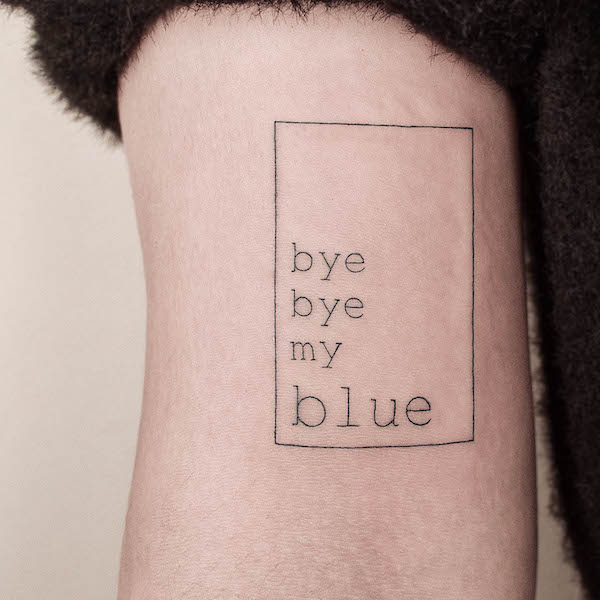 Bye bye my blues di @tattooer_jina